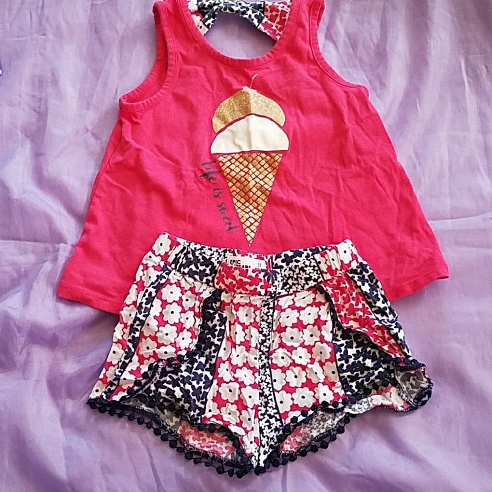 Shorts and tank set